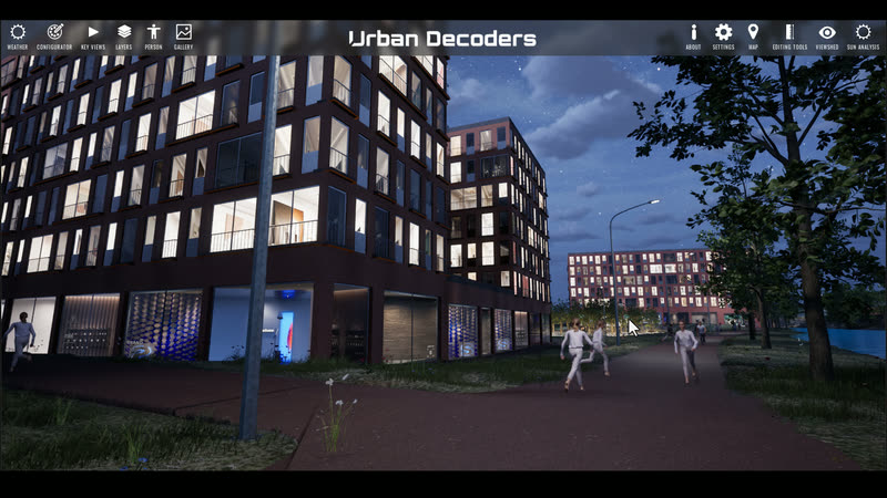 First-person walkthroughs in the Stockport East twin