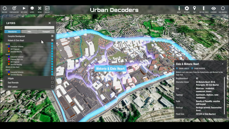 GIS data in the Stockport East twin