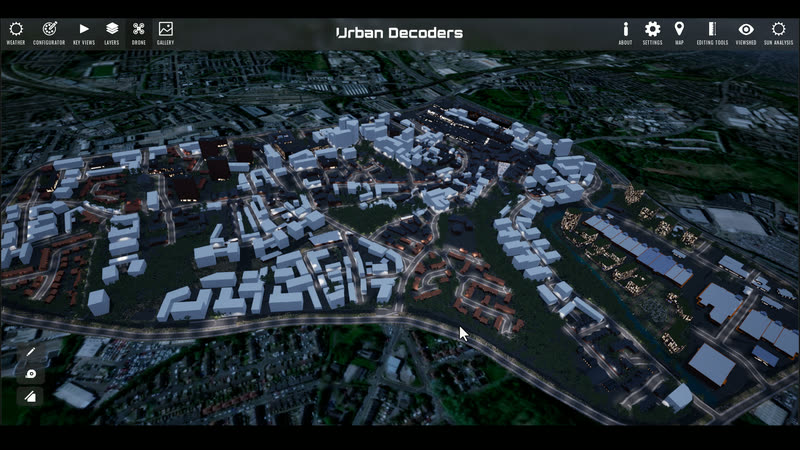 Drone walkthroughs in the Stockport East twin